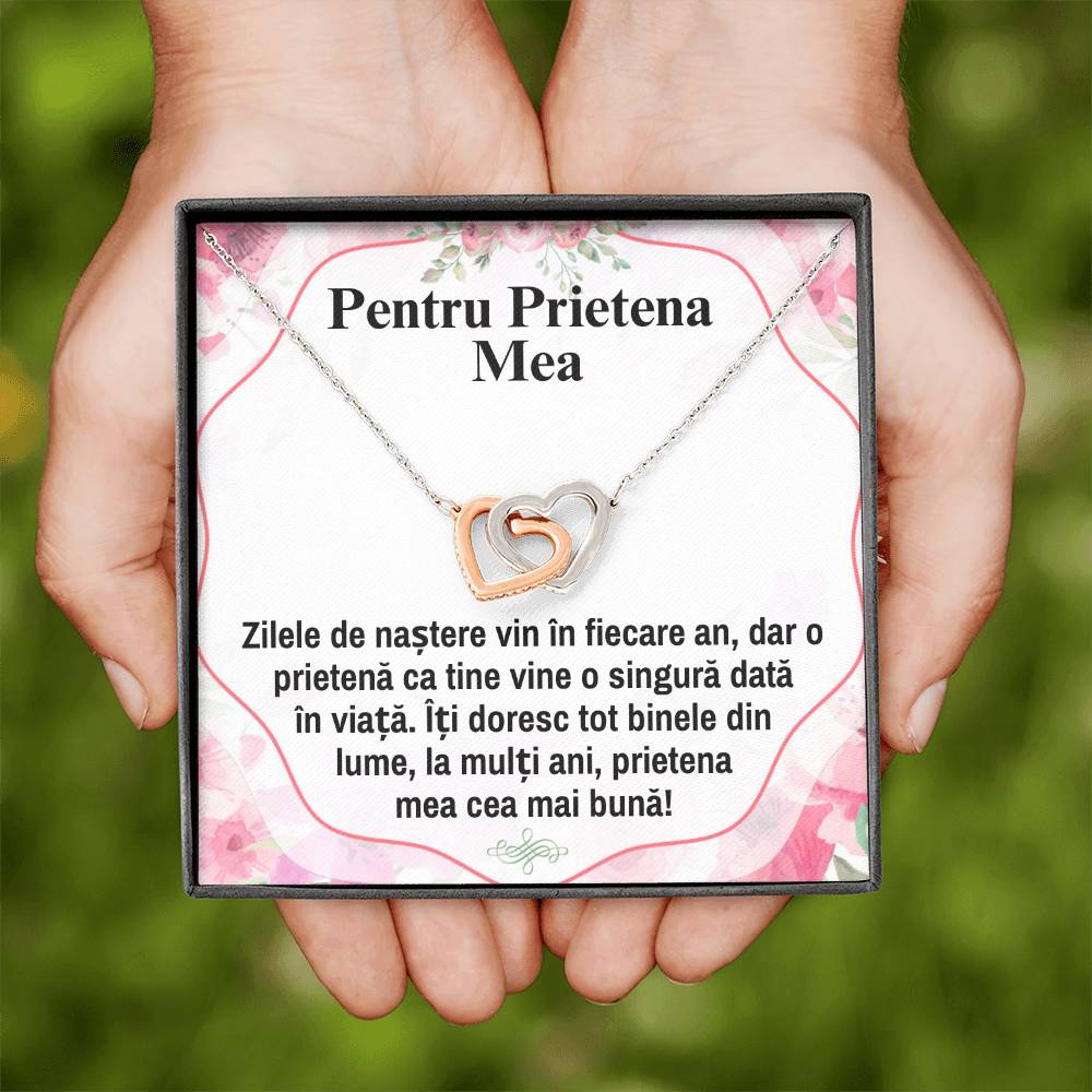 Colier Inimi Pereche - Pentru Cea Mai Buna Prietena