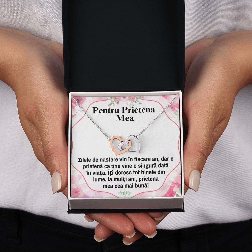 Colier Inimi Pereche - Pentru Cea Mai Buna Prietena