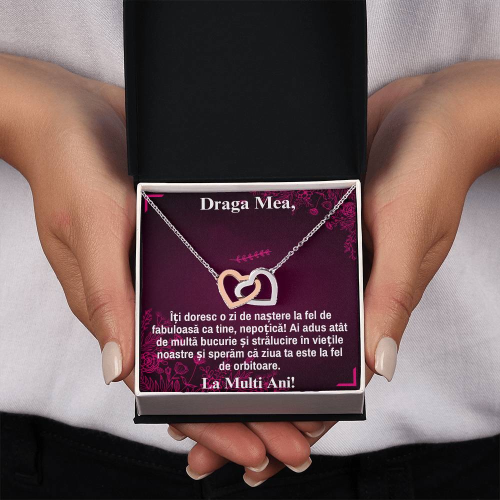 Draga Mea Nepoata – Colier Inimi Pereche