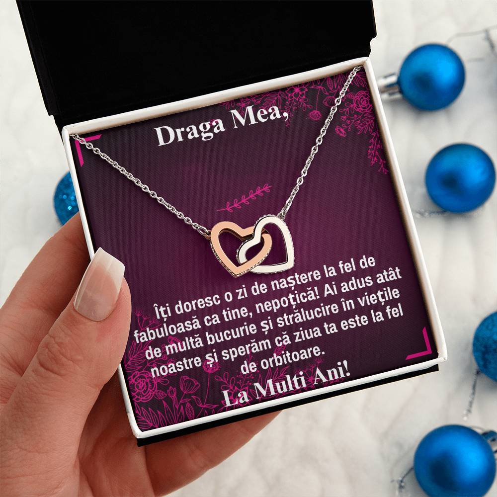 Draga Mea Nepoata – Colier Inimi Pereche
