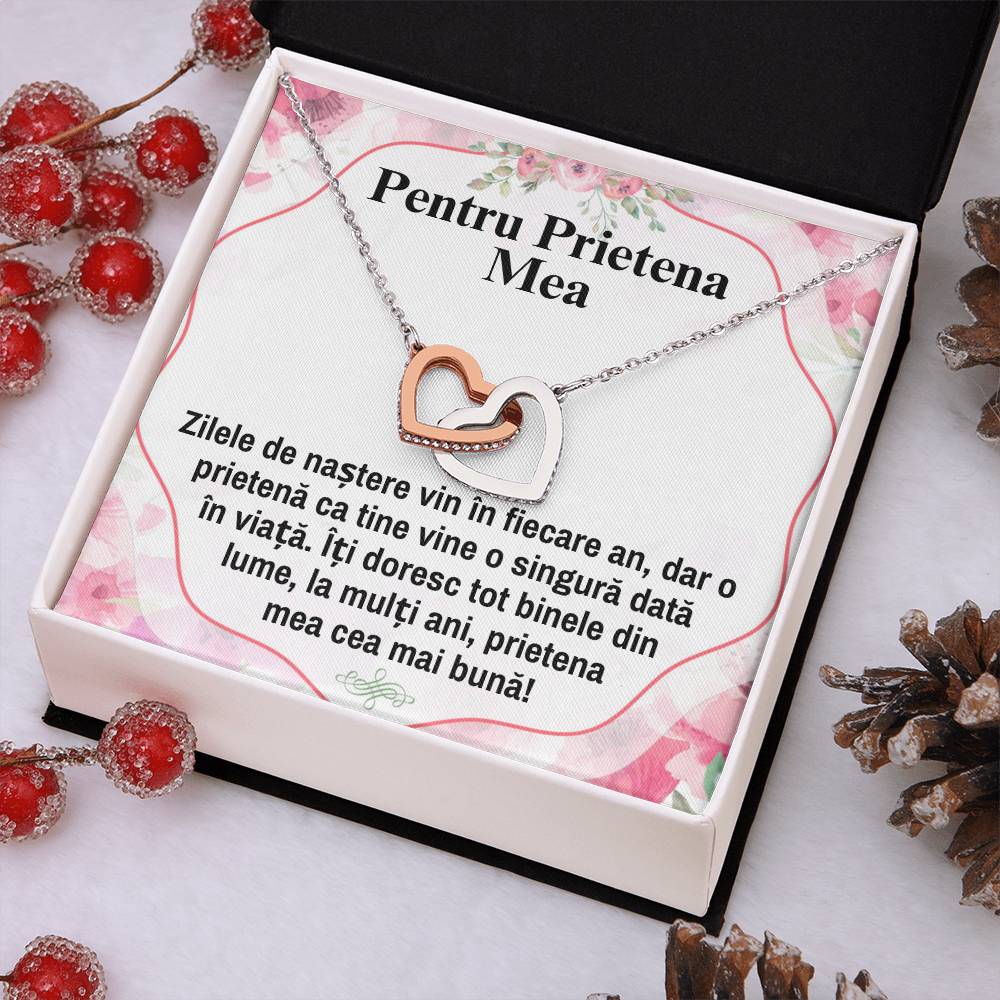 Colier Inimi Pereche - Pentru Cea Mai Buna Prietena