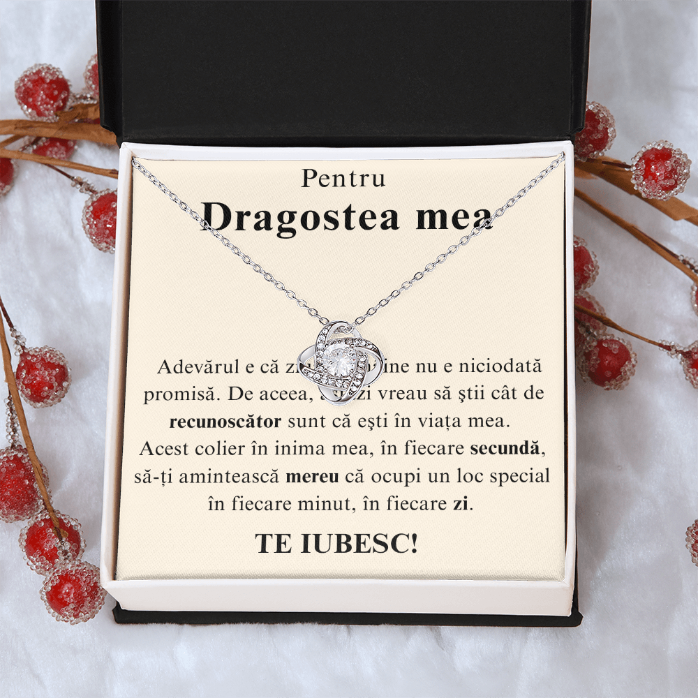 Cadou pentru dragostea  mea   – Colier Love Knot