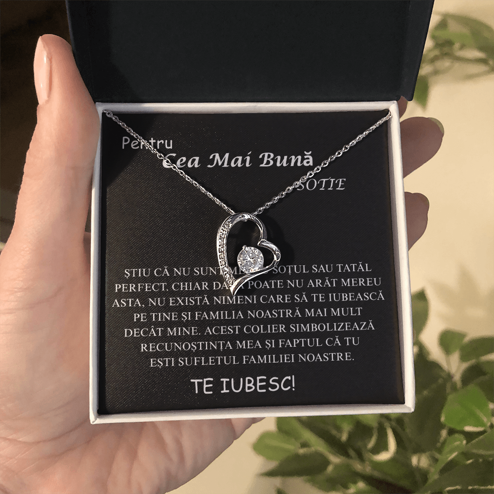 Cadou pentru frumoasa mea Soție - Colier Inimă