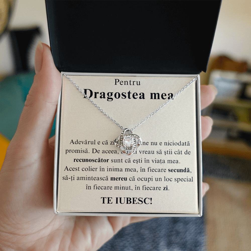Cadou pentru dragostea  mea   – Colier Love Knot