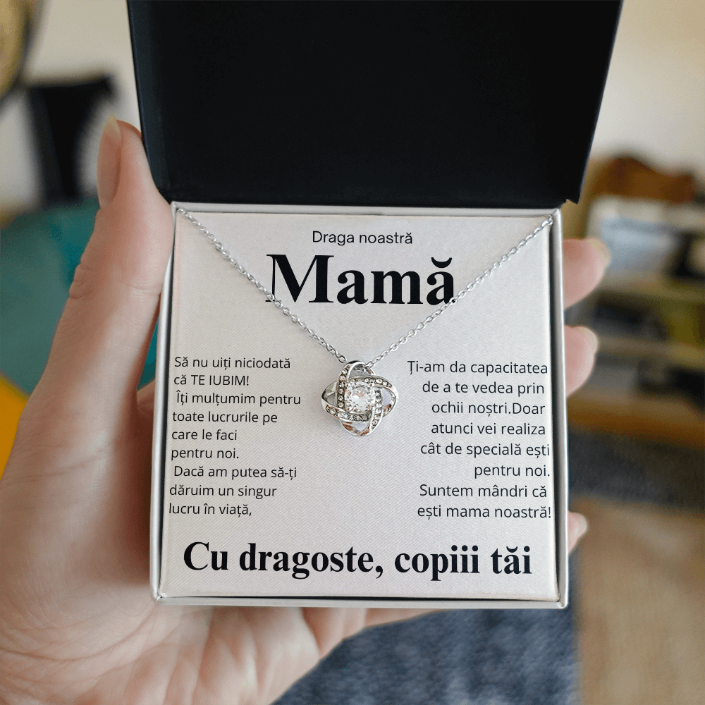 Cadou pentru mama  mea  - Colier Love Knot
