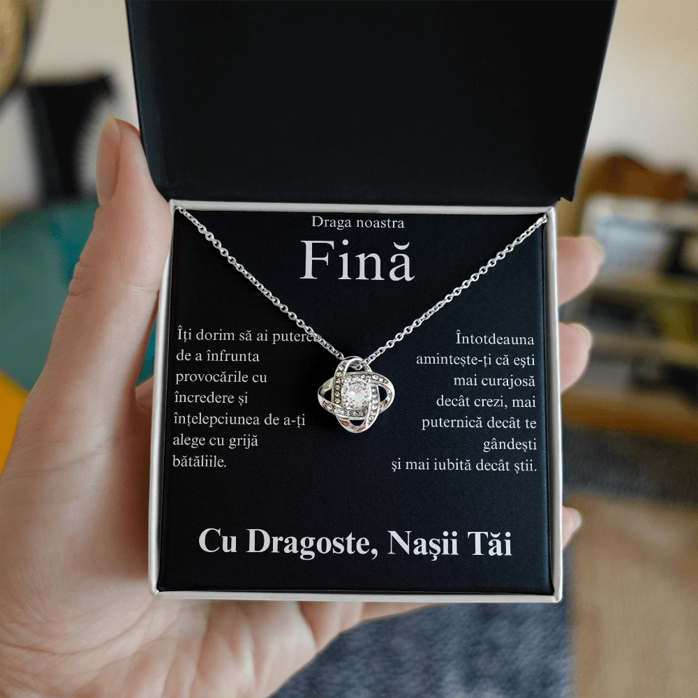 Cadou pentru fina mea  - Colier Love Knot