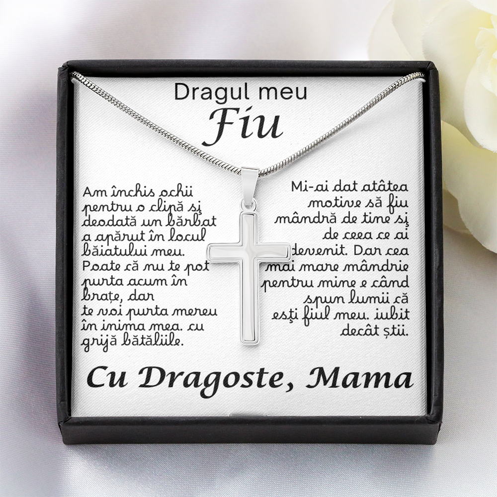 Cadou pentru fiu meu  – lănțișor cruce