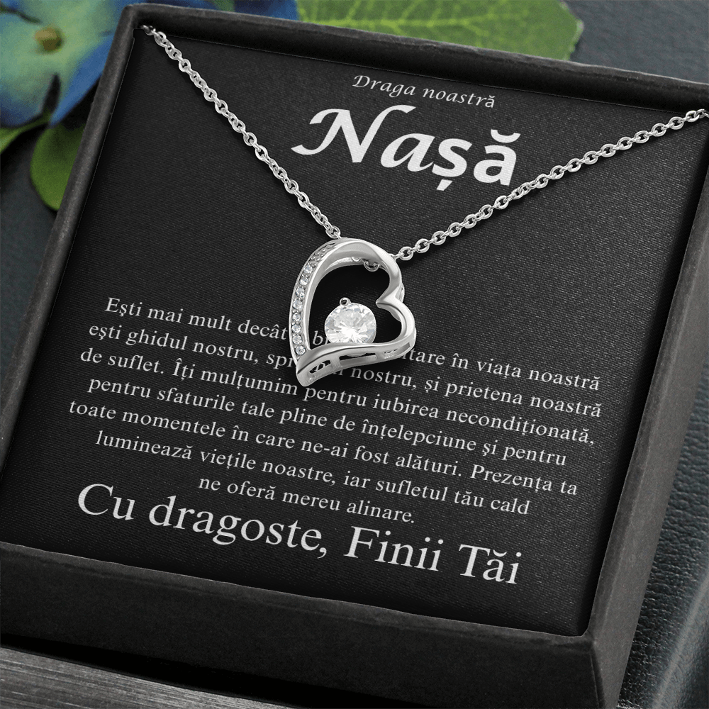 Cadou Pentru nasa  mea  draga   - Colier inimă Love